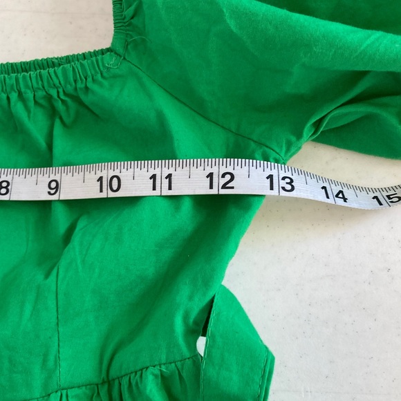 Sim & Sam Vibrant Green Puff Sleeve Dress - Picture 4 of 5